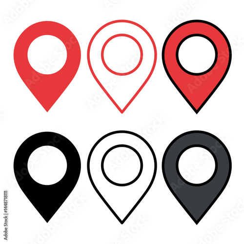 Location Pin MuLocation Pin Icon Set – Multiple Styles Collectionltiple Styles Set