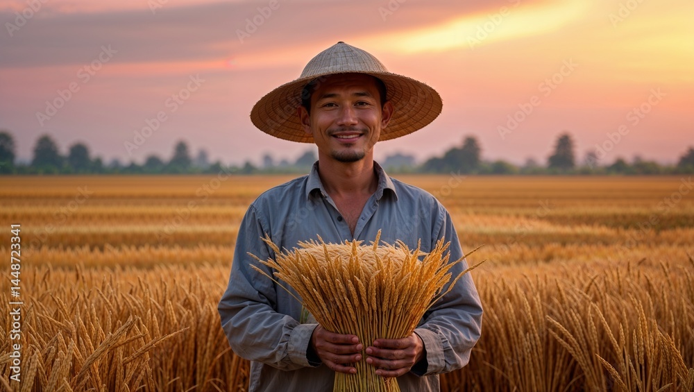 Obraz premium farmer in a field