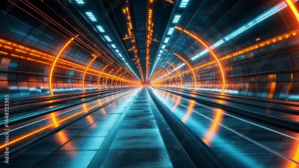 Futuristic Neon Tunnel: A Journey Through Vibrant Lights and Sleek Design Futuristic Neon Tunnel: A Journey Through Vibrant Lights and Sleek Design