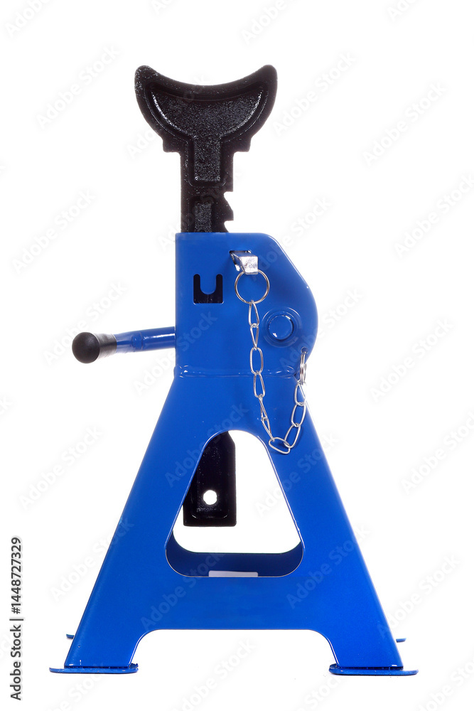 Fototapeta premium Blue car jack stand