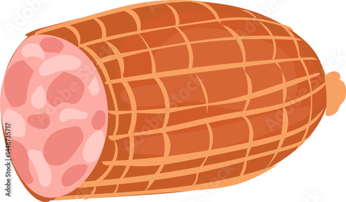 Hand-Drawn Sausage Illustration for Food Menu and BBQ Design