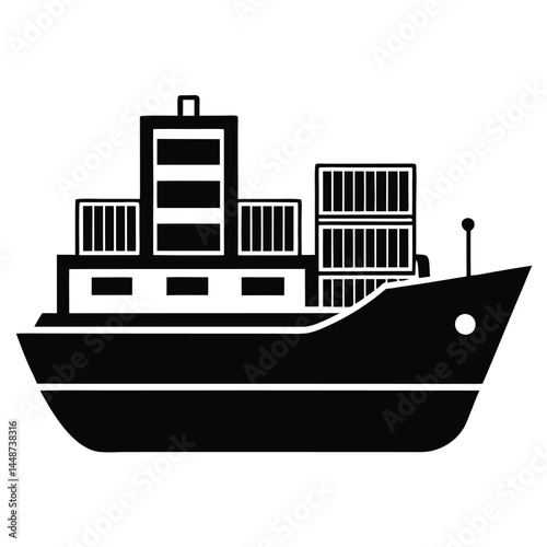 Cargo Ship International Freight Transportation and Maritime Logistics