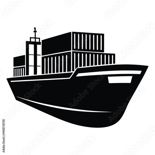 Cargo Ship, Container Vessel, Maritime Transport, Global Shipping, Freight Transportation