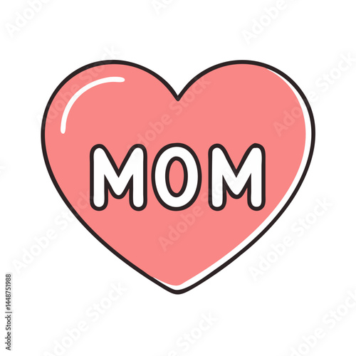 Mom heart love mothers day mothers day gift mothers day card mothers day present mothers day design