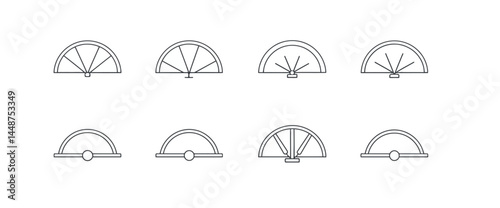 icon sheet, simple shapes, Fan icons