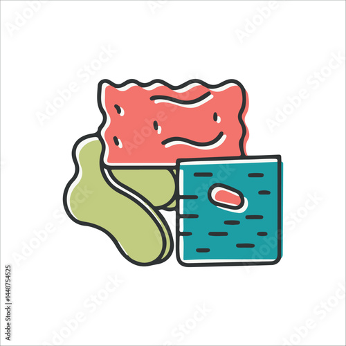 Colorful Doodle Style Illustration 