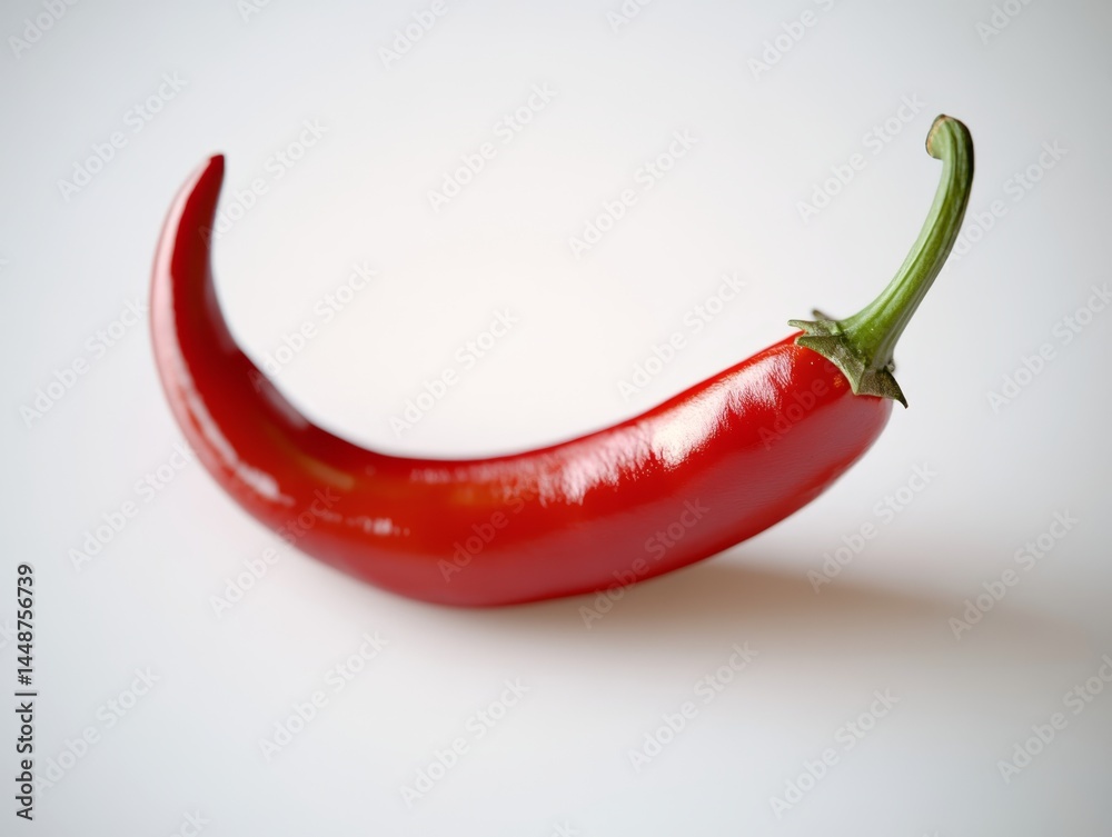 Fresh red chili pepper on a table, close up shot. Fresh red chili pepper on a table, close up shot.