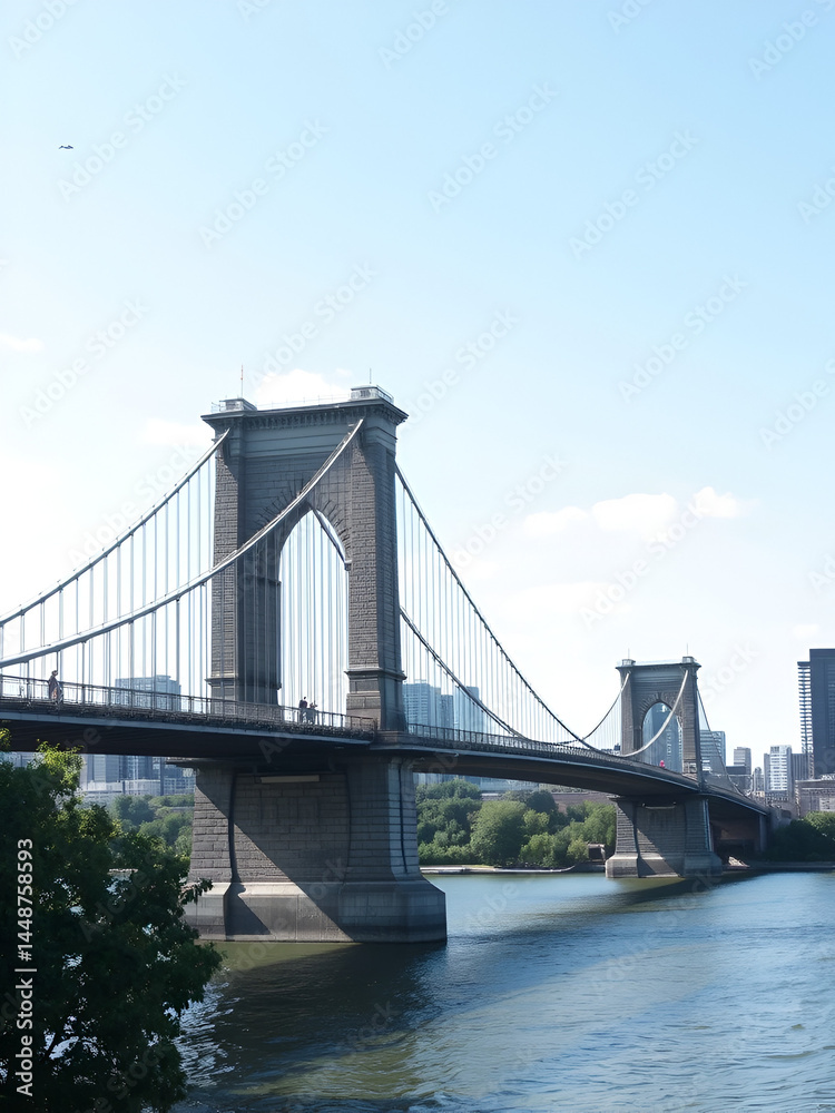 Obraz premium The Henry Hudson Bridge Located in Inwood Hill Park Manhattan.
