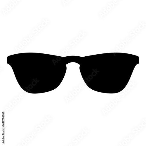Stylish black sunglasses offer protection and a bold fashion statement silhouette
