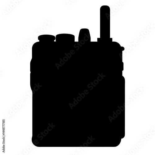 Silhouette of a TwoWay Radio Communication Device for Emergency Responders