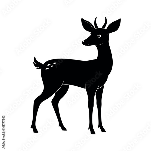Roe Deer Forest Wildlife Vector Art
