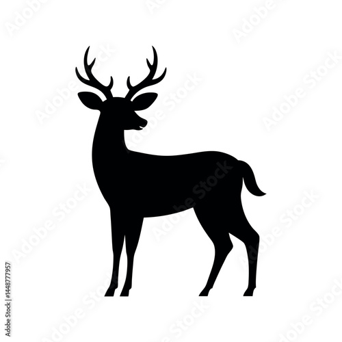 White Tailed Deer Wildlife Vector Design