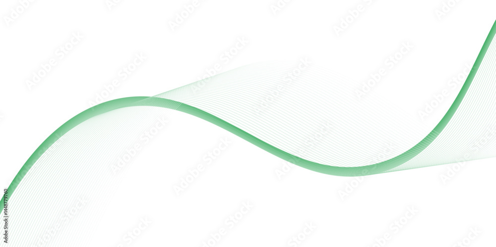 Dark abstract background with glowing wave. Shiny moving lines design element. Modern purple blue gradient flowing wave lines. One green electrical wire on white background Dark abstract background with glowing wave. Shiny moving lines design element. Modern purple blue gradient flowing wave lines. One green electrical wire on white background