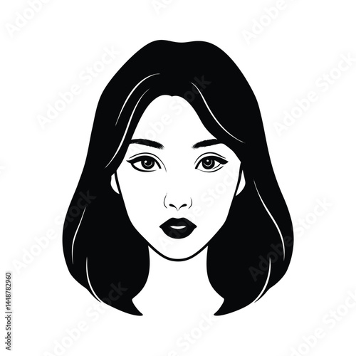 girl with long hair