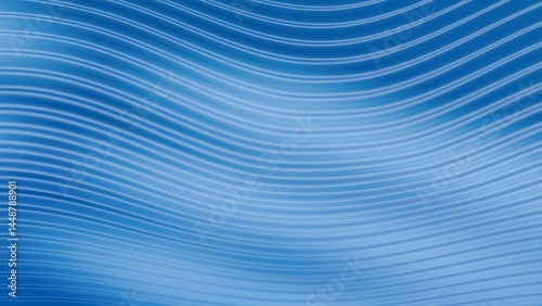 Blue wavy background with 3d lines