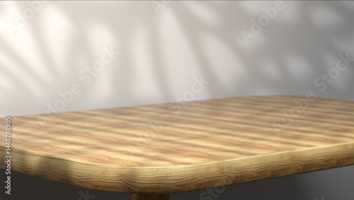 wooden floor and wall on white background