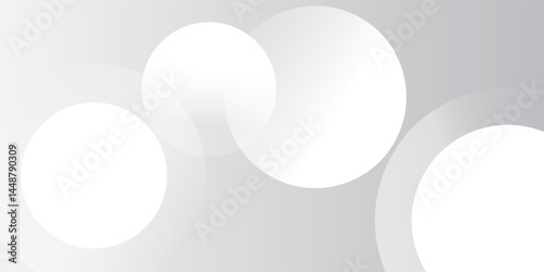 Modern simple white abstract waves background. Circle Creative eps 10