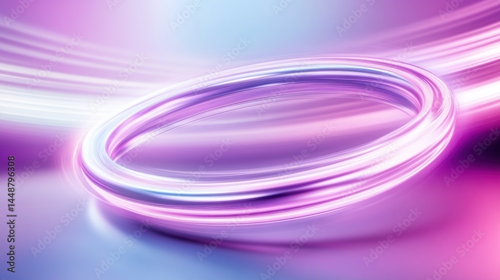 Abstract illustration of a luminous ring in a vibrant color scheme. Abstract illustration of a luminous ring in a vibrant color scheme.