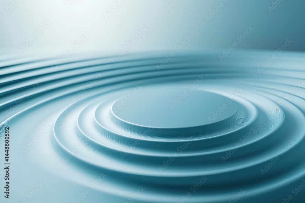 Fototapeta premium Soft Pastel Blue Gradient with Radial Glow and Blur Background