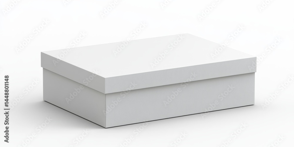 Naklejka premium Modern White Gift Box