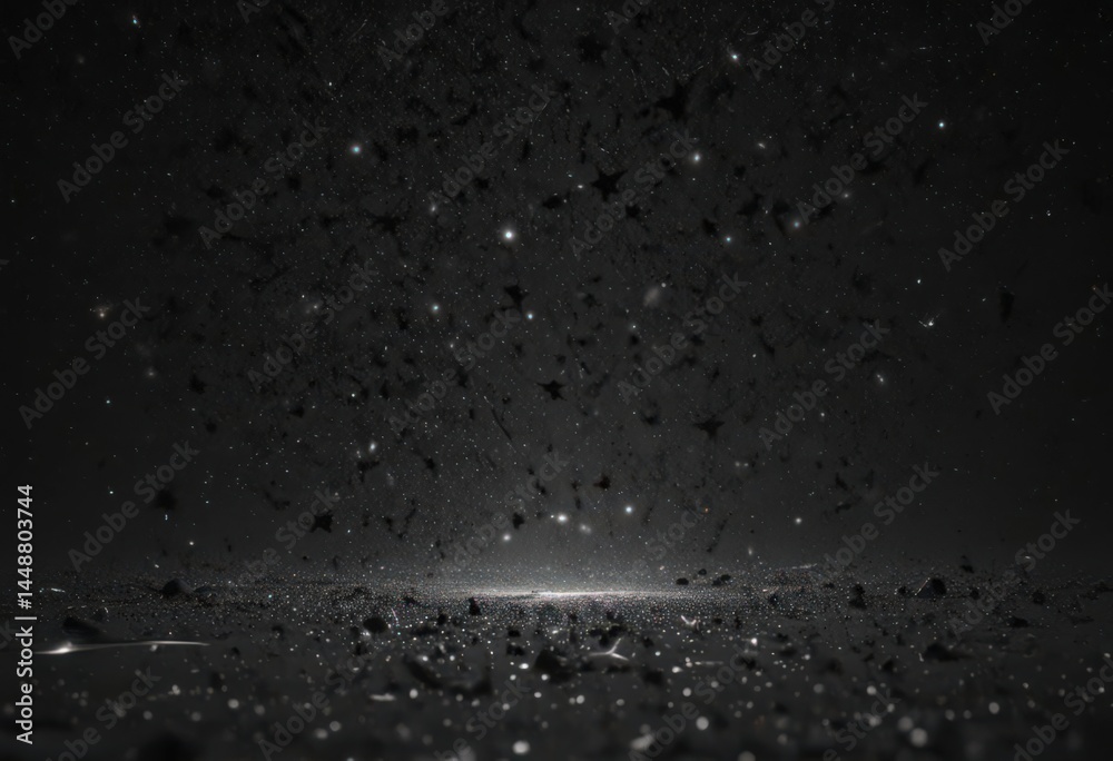 Obraz premium Inky black canvas sprinkled with countless brilliant stars , nebulae, sky, celestial bodies