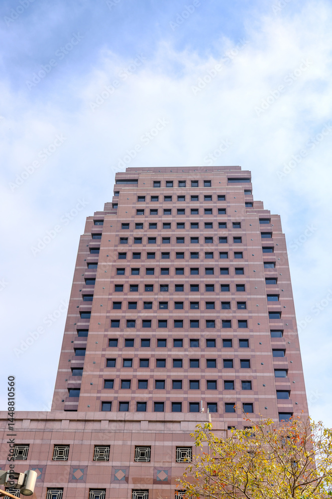 Fototapeta premium residential and commercial high-rise apartment commercial buildings in Singapore CBD