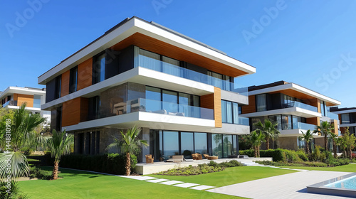Luxury modern villa real estate architecture design home property investment residential building exterior view