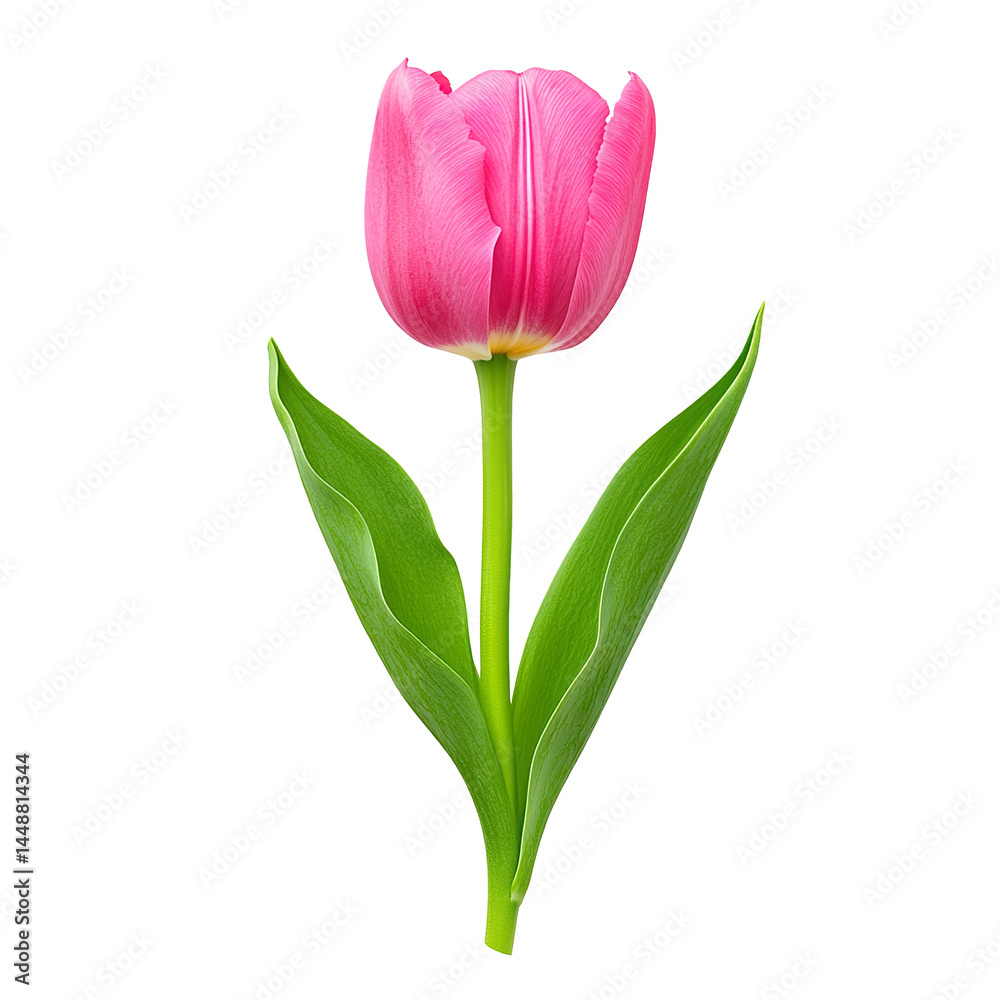 Pink tulip flower isolated on transparent background. Pink tulip flower isolated on transparent background.