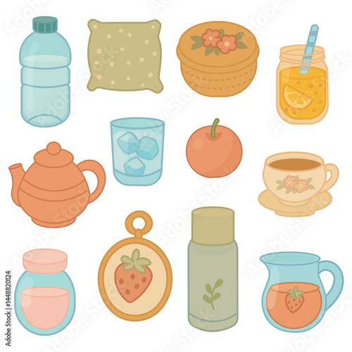 Whimsical Assorted Items Illustration