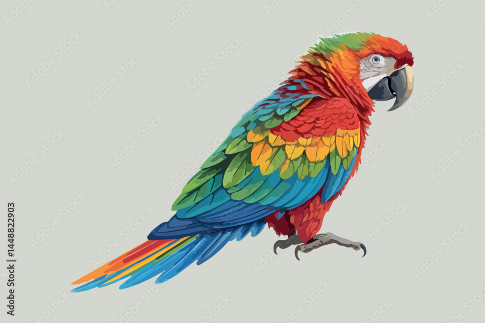 Fototapeta premium Colorful Macaw Tropical Animal