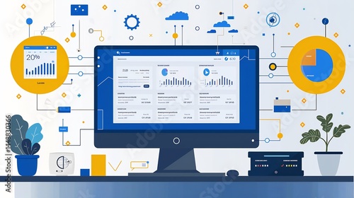 Infographic detailing the steps of a digital marketing audit highlighting the creation of SEOoptimized content and achieving set KPI's