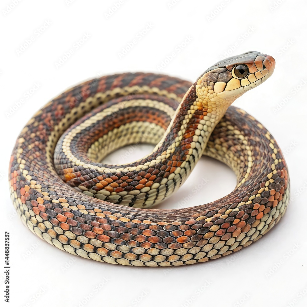 Obraz premium snake on a white background