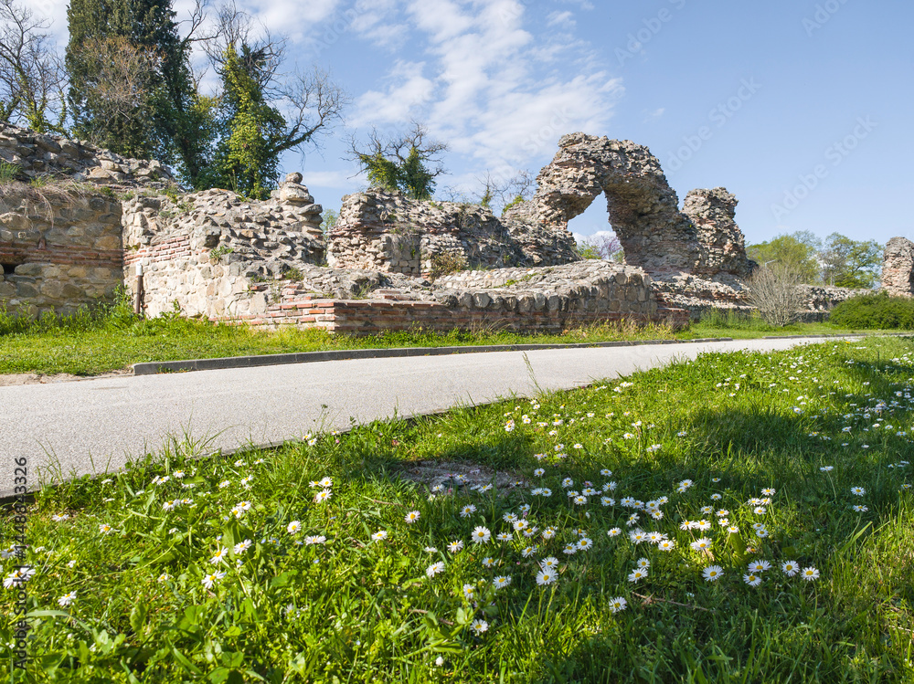 Roman fortifications in town of Hisarya, Bulgaria