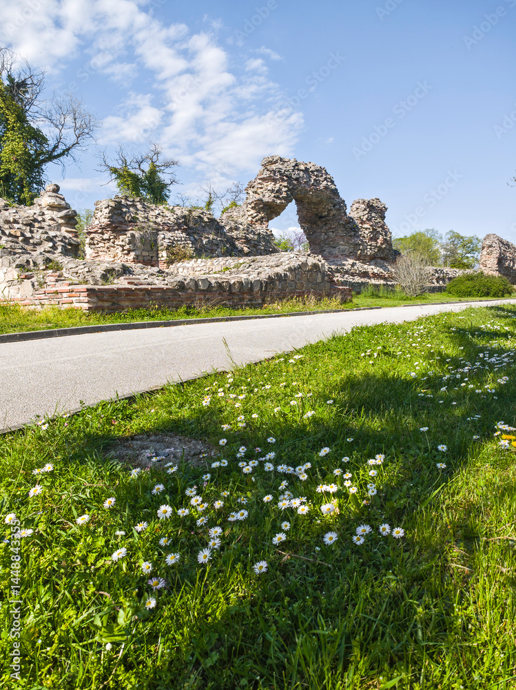 Roman fortifications in town of Hisarya, Bulgaria