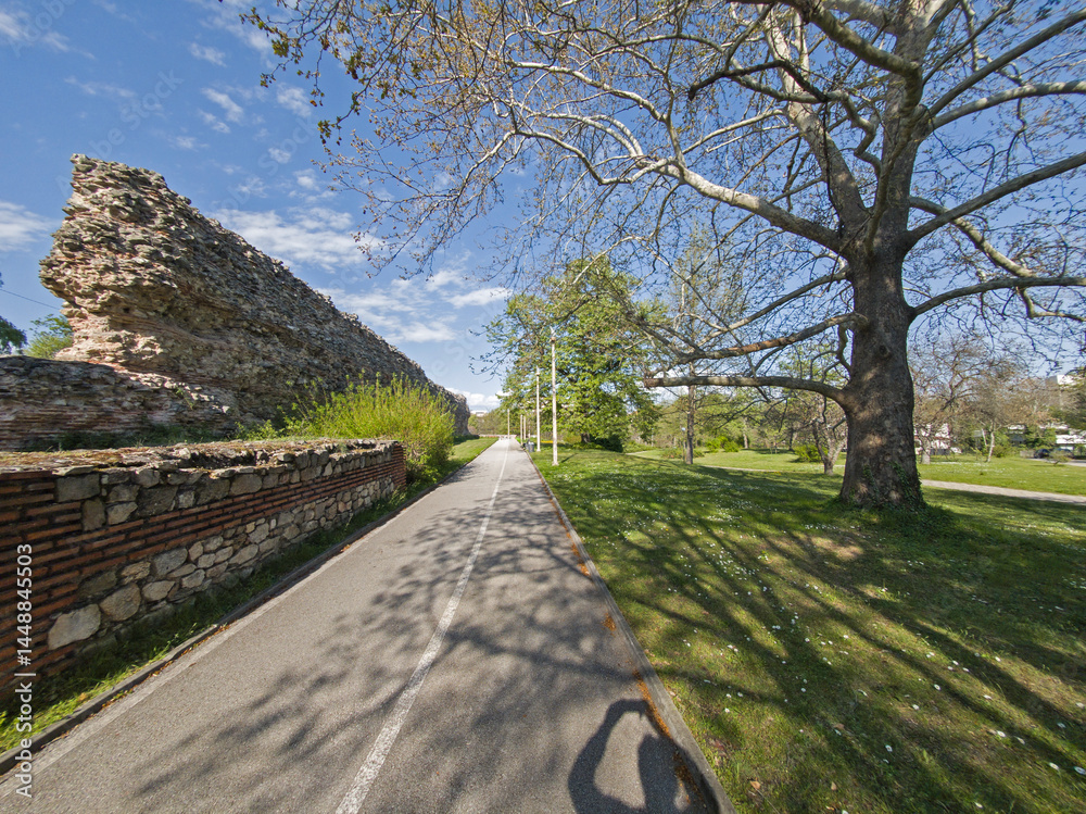 Roman fortifications in town of Hisarya, Bulgaria
