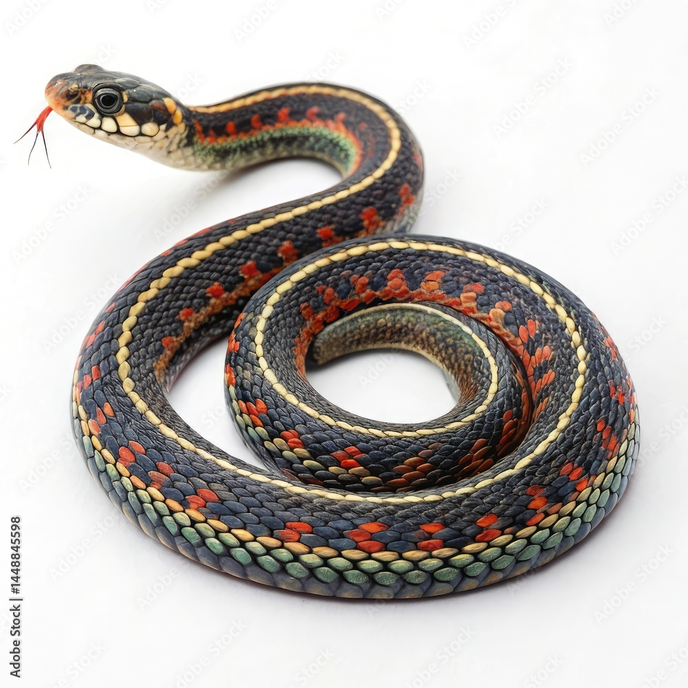snake on a white background snake on a white background