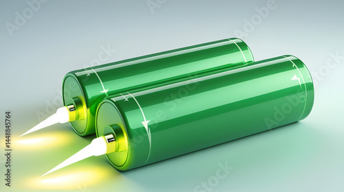 3D Green Battery Cell with Lightning