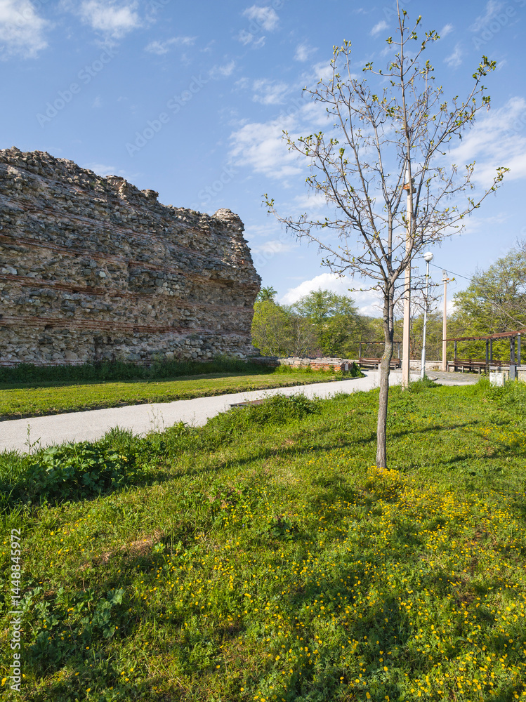 Roman fortifications in town of Hisarya, Bulgaria