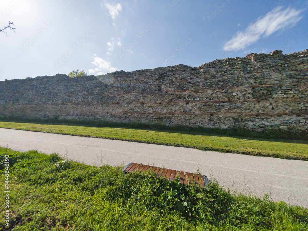Roman fortifications in town of Hisarya, Bulgaria