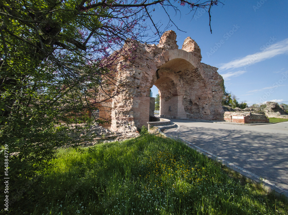 Roman fortifications in town of Hisarya, Bulgaria