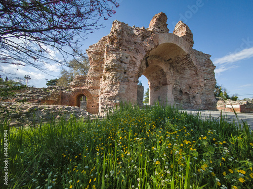 Obraz na płótnie Roman fortifications in town of Hisarya, Bulgaria w salonie