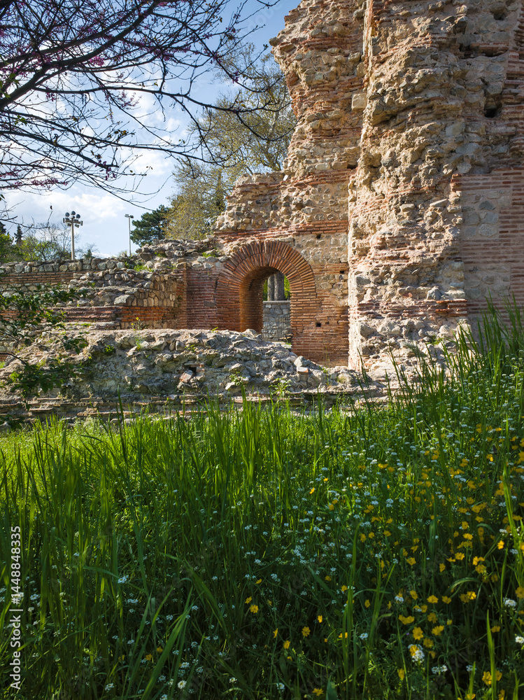 Roman fortifications in town of Hisarya, Bulgaria