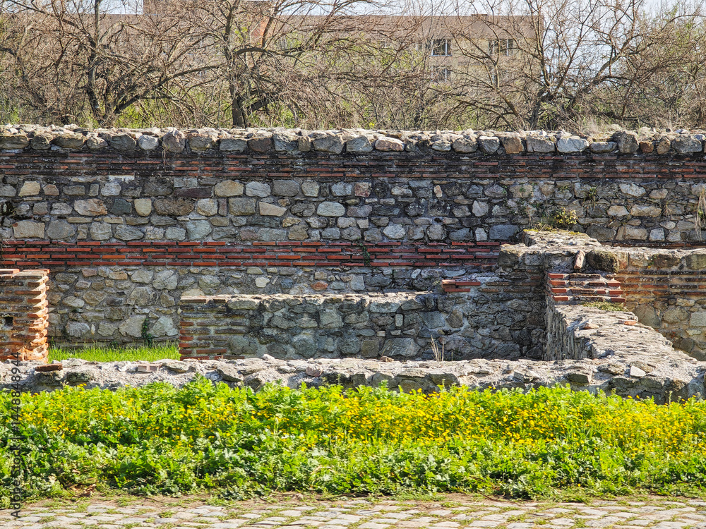 Roman fortifications in town of Hisarya, Bulgaria