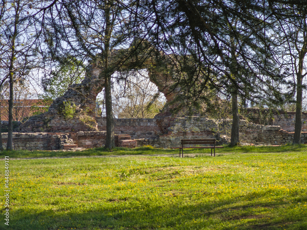 Roman fortifications in town of Hisarya, Bulgaria