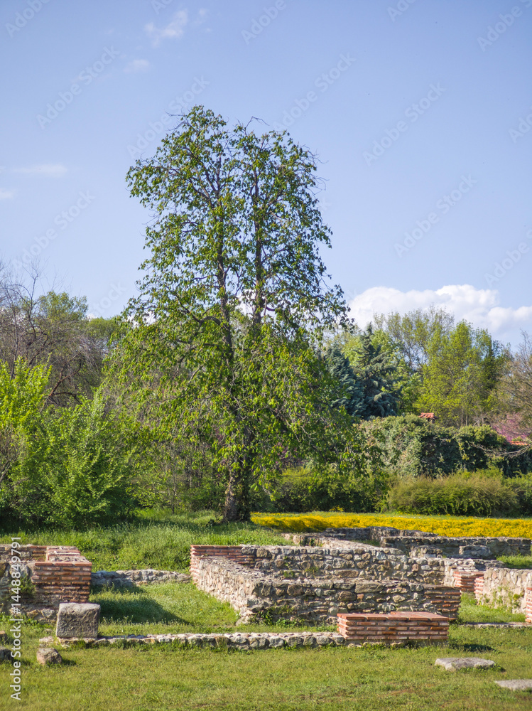 Roman fortifications in town of Hisarya, Bulgaria