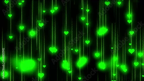 Attractive love particle falling rain and sparkling ,love couples Day.