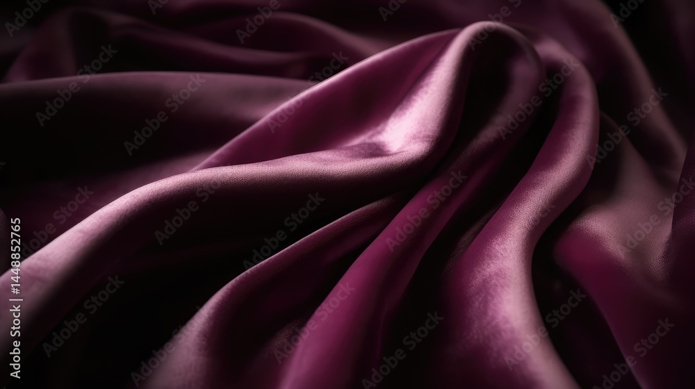 Fototapeta premium A purple fabric with a shiny surface