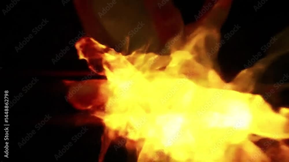 Yellow Red Overlay Leaks On Black Scene Yellow Red Overlay Leaks On Black Scene