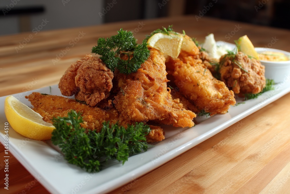 Fototapeta premium Fried catfish