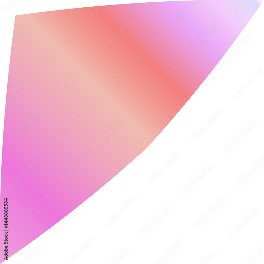 Obraz premium Vibrant Spiked Gradient Elements in Pink, Bubblegum and Peachy Orange Hues – Abstract Modern Shapes for Bold Creative Design